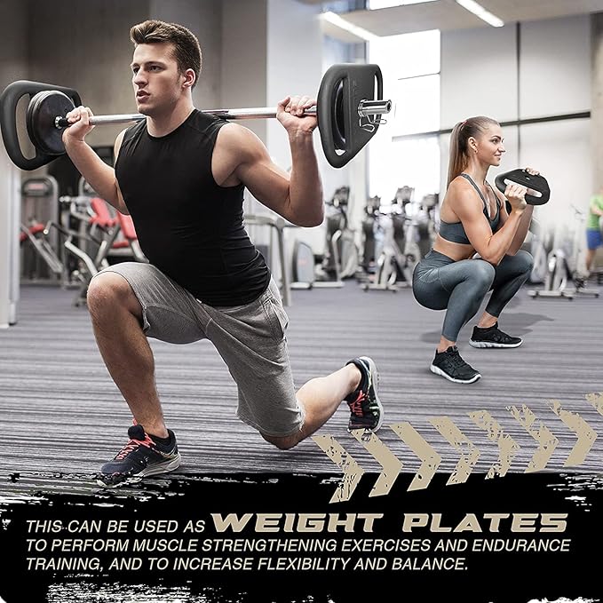 Yes4All US Design Patented Cast Iron Ruck Weight & Weight Plate for Strength Training, Fitness Workout - 20LB, Upgraded, Rounded Handle, Smooth Edge-StrideForce Fitness