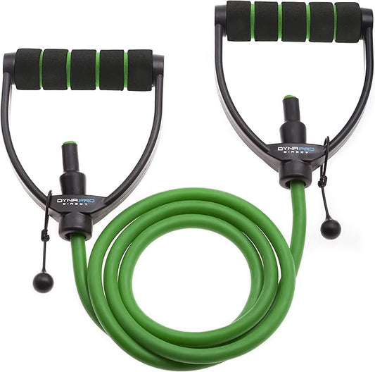 DYNAPRO Exercise Resistance Bands, Adjustable Length, Comfort Handles, Professional Quality, Anti-Snap. Great for Workouts, Physical Therapy, Yoga-StrideForce Fitness