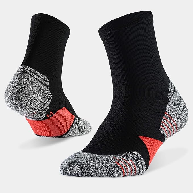 WANDER Men's Athletic Ankle Socks 6-7 Pairs Sports Moisture-wicking Running Basketball Cycling Socks 6-9/10-12/12-14-StrideForce Fitness