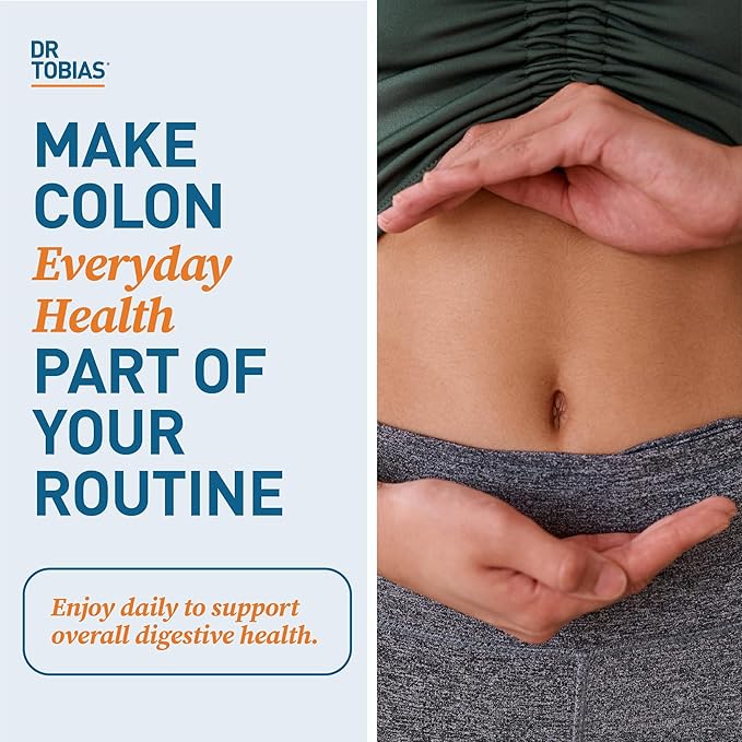 Dr. Tobias Colon Everyday Health - Gut Health for Women & Men - Psyllium Fiber Powder Drink with 4g Psyllium Husk Powder per Serving, Vegan, Gluten Free, Non-GMO, Peach Mango, 60 Servings-StrideForce Fitness