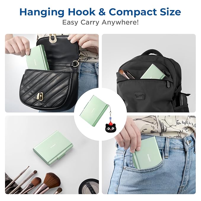 Aluminum Retainer Case for Invisalign Aligners, Partial Mouth Guard Case Denture Retainer Container Case Holder with Vent Holes, Slim Orthodontic Aligner Case for Traveling-1 Pack Green