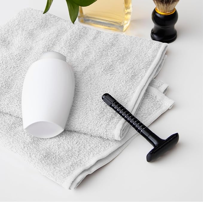 Avalon Salon Towel - White Hand Towels Bulk Pack of 24-100% Cotton Absorbent Spa, Facial & Gym Towels for Working Out - 16x27 Inches (Not Bleach Proof)-StrideForce Fitness
