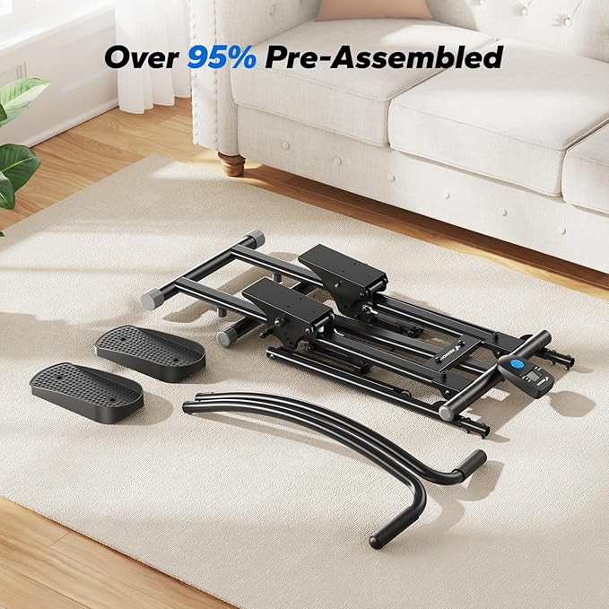 MERACH Stair Stepper for Home Gym Exercise, New Version Stairmaster for Full-Body Workout, Compact Folding Stair Climber with Extended Step Range, Adjustable Handlebar/Pedal-StrideForce Fitness