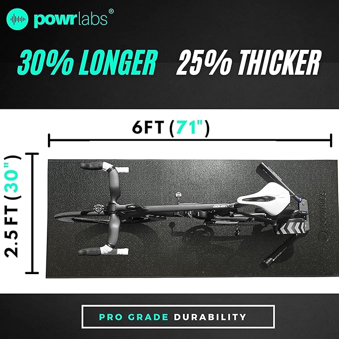 Powr Labs Sweat Proof Exercise Bike Mat