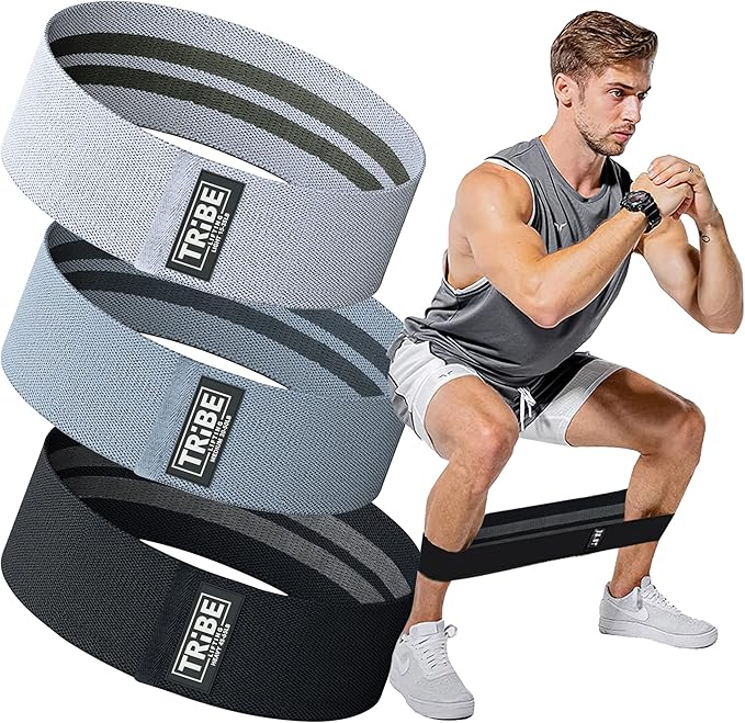 Fabric Resistance Bands for Legs - Workout Bands Resistance Bands for Men and Women - Booty Bands for Working Out - Exercise Bands Resistance Bands Set - Elastic Bands for Exercise-StrideForce Fitness