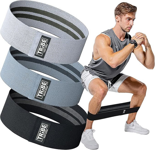 Fabric Resistance Bands for Legs - Workout Bands Resistance Bands for Men and Women - Booty Bands for Working Out - Exercise Bands Resistance Bands Set - Elastic Bands for Exercise-StrideForce Fitness
