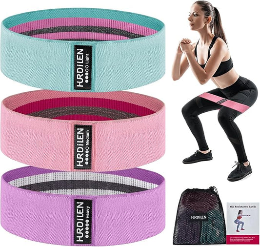 Resistance Bands for Working Out, Exercise Workout Bands for Women & Men, 3 Levels Elastic Stretch Bands for Exercise with Carry Bag for Physical Therapy, Home Fitness, Strength Training, Yoga-StrideForce Fitness