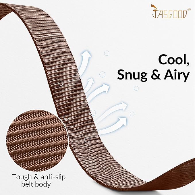 JASGOOD Nylon Canvas Breathable Military Tactical Men Waist Belt With Plastic Buckle-StrideForce Fitness