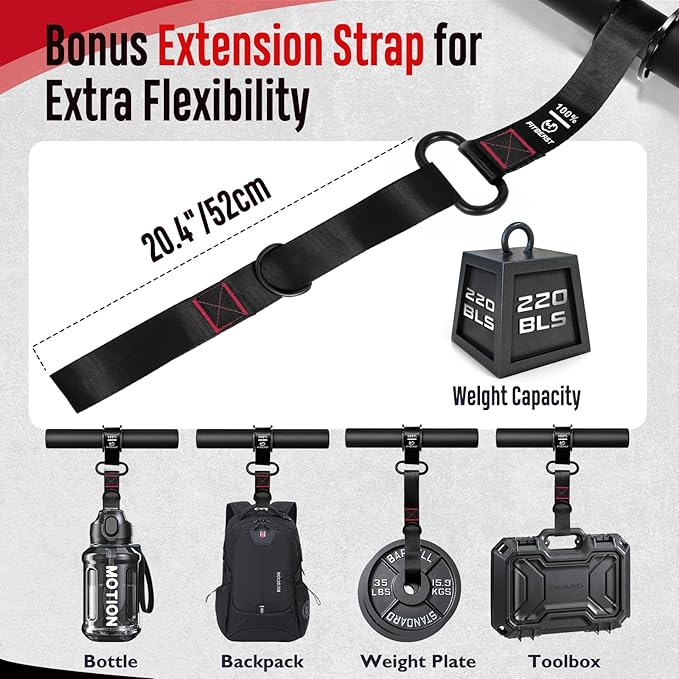 FitBeast Forearm Strengthener & Wrist Roller Forearm Exerciser - Adjustable Forearm Strength Trainer with Thickened Anti-Slip Grip Handles, Ideal for Boosting Grip Strength & Muscle Building