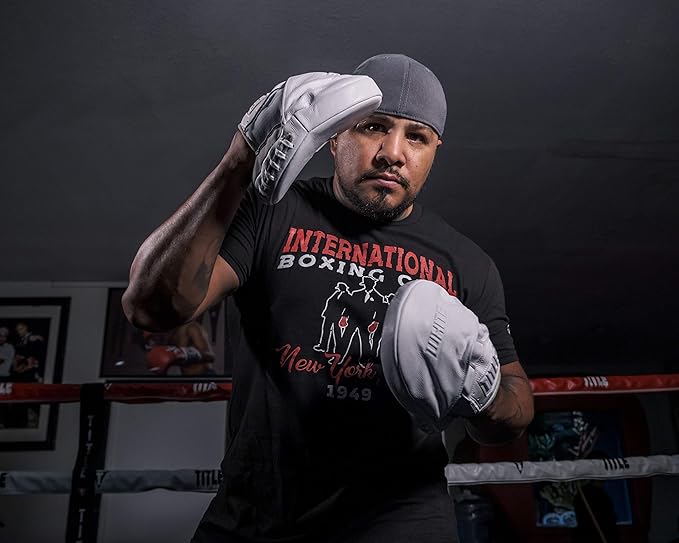 TITLE Boxing 2.0 Punch Mitts - Black, Muay Thai & Kickboxing Pads, MMA Equipment-StrideForce Fitness
