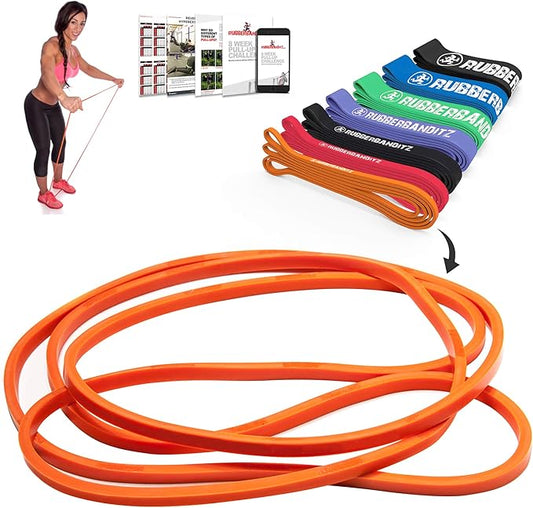 Rubberbanditz Pull Up Assist Resistance Bands Heavy Duty Loop Exercise Workout Bands for Powerlifting, Mobility, and Stretching-StrideForce Fitness