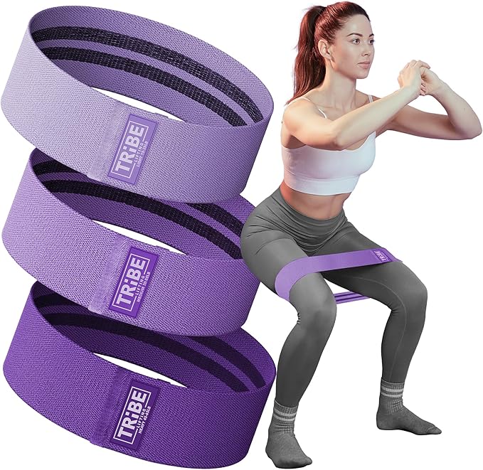 Fabric Resistance Bands for Legs - Workout Bands Resistance Bands for Men and Women - Booty Bands for Working Out - Exercise Bands Resistance Bands Set - Elastic Bands for Exercise-StrideForce Fitness