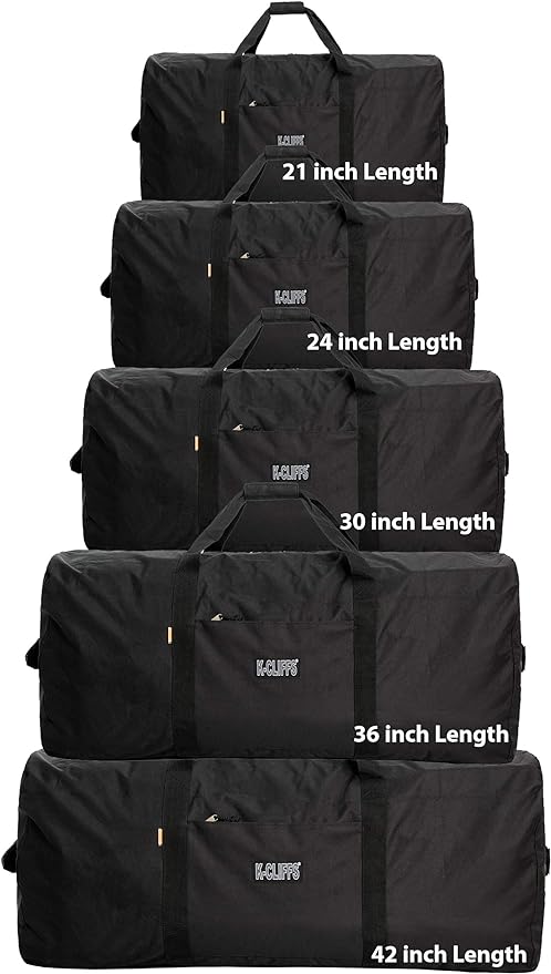 K-Cliffs Heavy Duty Cargo Duffel Large Sport Gear Equipment Travel Bag Rooftop Rack Bag By Praise Start