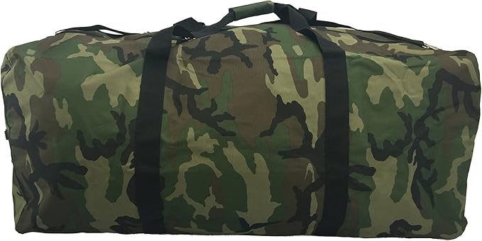 Heavy Duty Cargo Duffel Large Sport Gear Drum Set Equipment Hardware Travel Bag Rooftop Rack Bag (36" x 17" x 17", Camouflage)