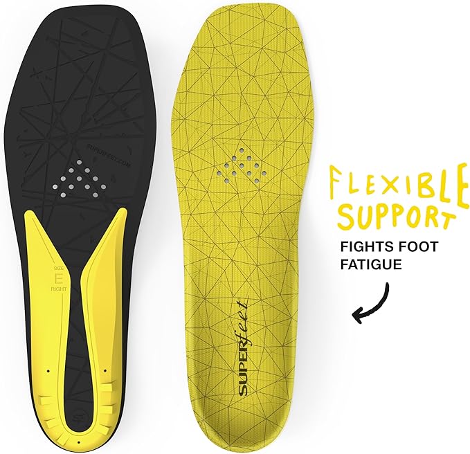 Superfeet Hockey Cushion Insoles - Foam Shoe Inserts for Skates - Professional Grade - Junior Skate Size 1-2-StrideForce Fitness