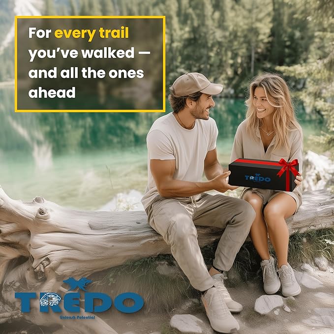 TREDO Premium Collapsible Trekking Poles - Ultralight Aluminum & Carbon Fiber - Adjustable Folding Hiking Poles - Lightweight for Men & Women - Comfortable Cork/EVA Grips - 2pc Set-StrideForce Fitness