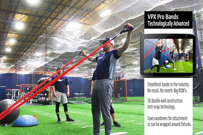 VPX Power Resistance Training System 3.0 | Total 3-Way Stacking Home, Gym, Sport Fitness | Men & Women | 220 LBs Adjustable Suspension Resistant Strength | Leg, Squat, Press, Push, Glute, Arm, LAT-StrideForce Fitness