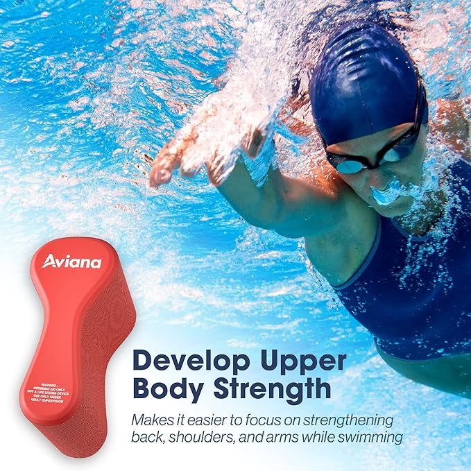 Pull Buoy Swim Training Leg Float for Adults & Youth | Swimming Pool Strokes & Upper-Body Strength EVA & BPA Free-StrideForce Fitness