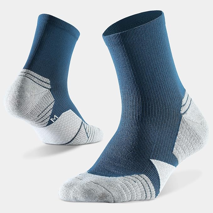 WANDER Men's Athletic Ankle Socks 6-7 Pairs Sports Moisture-wicking Running Basketball Cycling Socks 6-9/10-12/12-14-StrideForce Fitness
