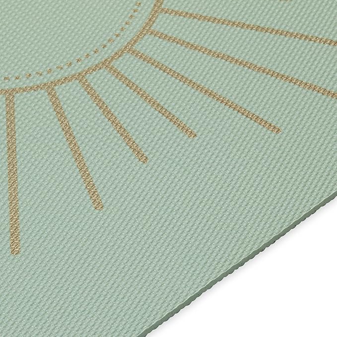 Gaiam Yoga Mat - Premium 6mm Print Extra Thick Non Slip Exercise & Fitness Mat for All Types of Yoga, Pilates & Floor Workouts (68"L x 24"W x 6mm Thick)-StrideForce Fitness