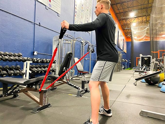 VPX Power Resistance Training System 3.0 | Total 3-Way Stacking Home, Gym, Sport Fitness | Men & Women | 220 LBs Adjustable Suspension Resistant Strength | Leg, Squat, Press, Push, Glute, Arm, LAT-StrideForce Fitness