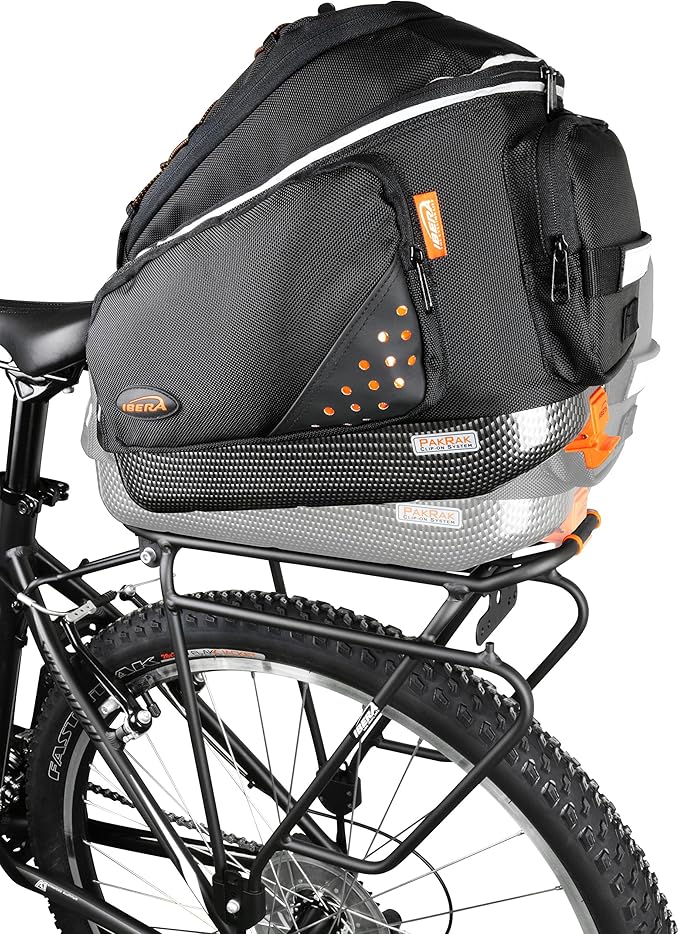 Ibera Parka IB-RA4 Touring Bicycle Carrier and Quick Release Bag