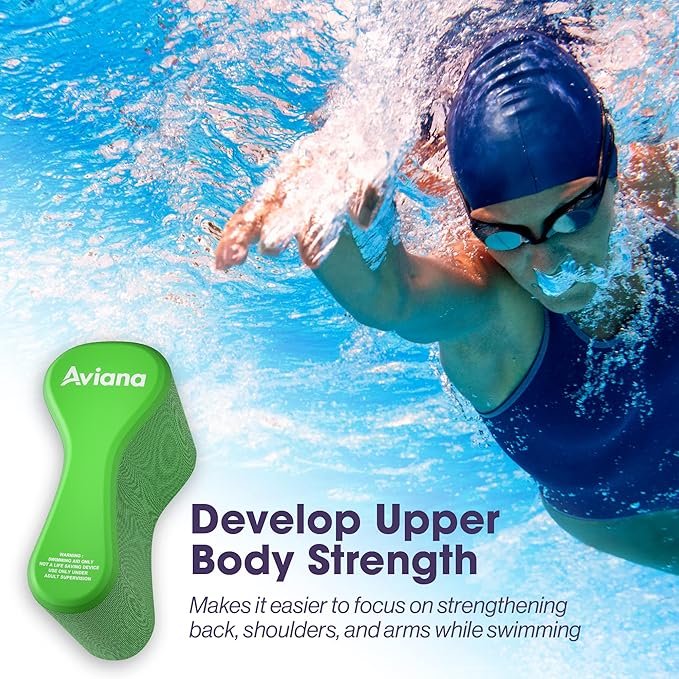 Pull Buoy Swim Training Leg Float for Adults & Youth | Swimming Pool Strokes & Upper-Body Strength EVA & BPA Free-StrideForce Fitness