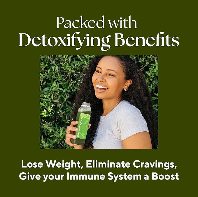Raw Generation 5-Day Lower Sugar Cleanse - Boost Digestion & Eliminate Bloating/Gut, Colon, Liver/Less Sugar & 35gProtein Daily/Non-GMO, 100% Plant-Based Juices-StrideForce Fitness