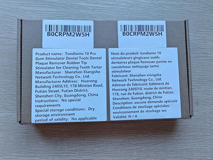 Tondiamo 10 Pcs Gum Stimulator Dental Tools Dental Plaque Remover Rubber Tip Stimulator for Cleaning Teeth Tartar