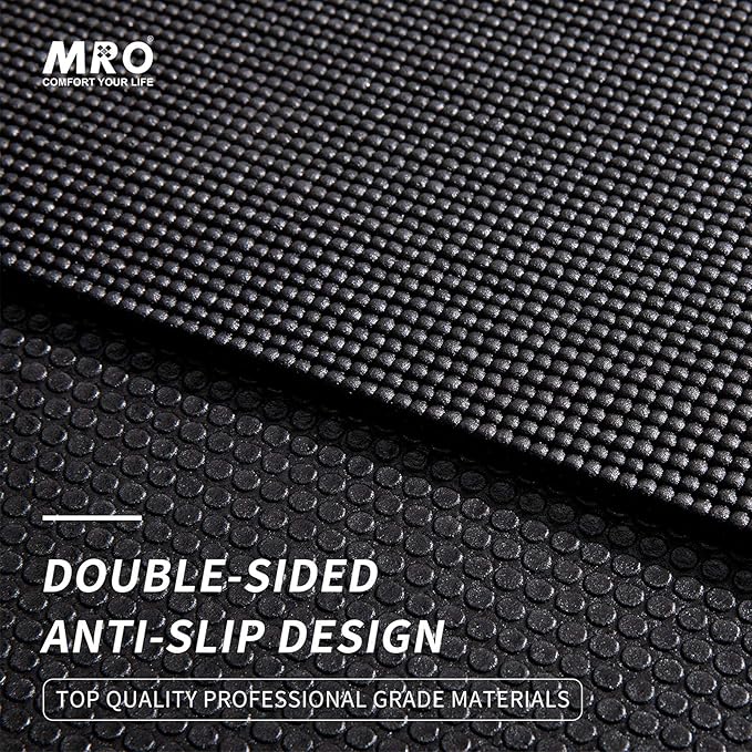 MRO Extra Large Yoga Mat, 12'x6'/9'x6'/7'x5'/6'x4' (9MM) Extra Wide and Thick Exercise Mats for Home Gym Workout, Non-Slip, Soft for Women and Men Fitness, Ideal for Barefoot Yoga, Pilates, stretching-StrideForce Fitness