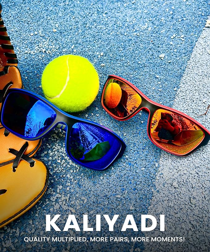 KALIYADI Polarized Sunglasses for Men, Sports Sun Glasses for Driving Cycling Fishing with UV protection-StrideForce Fitness