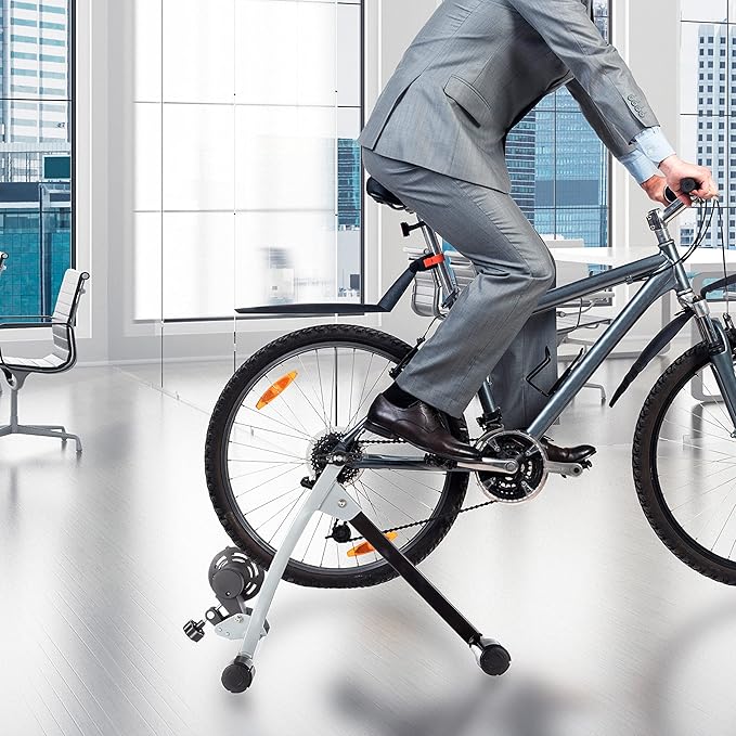 Bike Trainer – Convert Mountain, Road, or Beach Bicycles into a Stationary Exercise Bike for Indoor Riding All Year Round by Rad Cycle