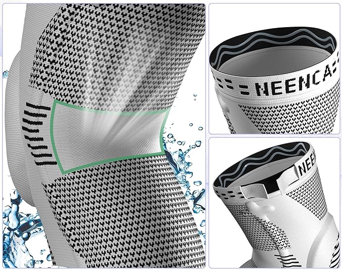 NEENCA Professional Knee Brace for Pain Relief, Medical Knee Support with Patella Pad & Side Stabilizers, Compression Knee Sleeve for Meniscus Tear, ACL, Joint Pain, Runner, Workout - FSA/HSA Eligible
