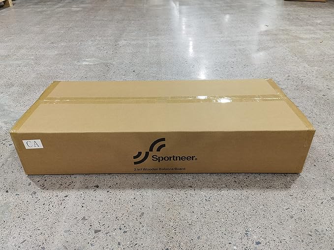 Sportneer Balance Board - 7 Modes Wobble Board with Adjustable Stoppers - Exercise Balancing Stability Trainer for Improve Balance, Surf Trainer & Physical Therapy - Roller and 2.8'' Ball Included-StrideForce Fitness