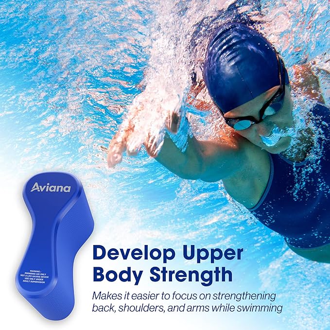 Pull Buoy Swim Training Leg Float for Adults & Youth | Swimming Pool Strokes & Upper-Body Strength EVA & BPA Free-StrideForce Fitness