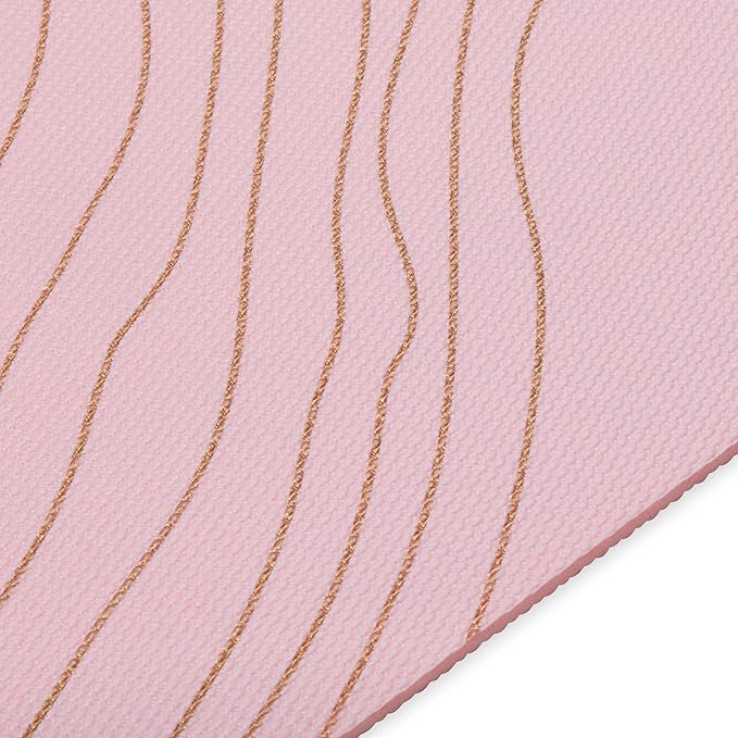 Gaiam Yoga Mat - Premium 6mm Print Extra Thick Non Slip Exercise & Fitness Mat for All Types of Yoga, Pilates & Floor Workouts (68"L x 24"W x 6mm Thick)-StrideForce Fitness