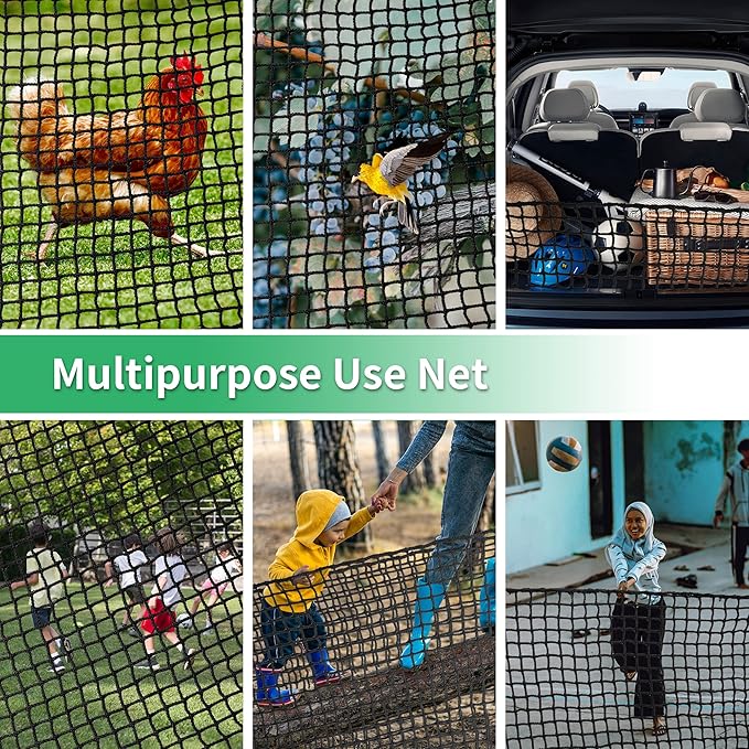 Black Polyester Golf Practice Fence Net, Heavy Duty Golf Ball Barrier Net, Indoor Outdoor Portable Golf Seine Net, Golf Batting Net, Adjustable Protective Net for Backyard-StrideForce Fitness