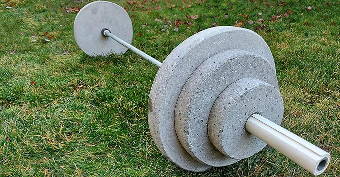 DIY Concrete Weight Mold Set - 5 pcs ABS Plastic 2mm Thick - Dumbbell & Barbell Weight Plates