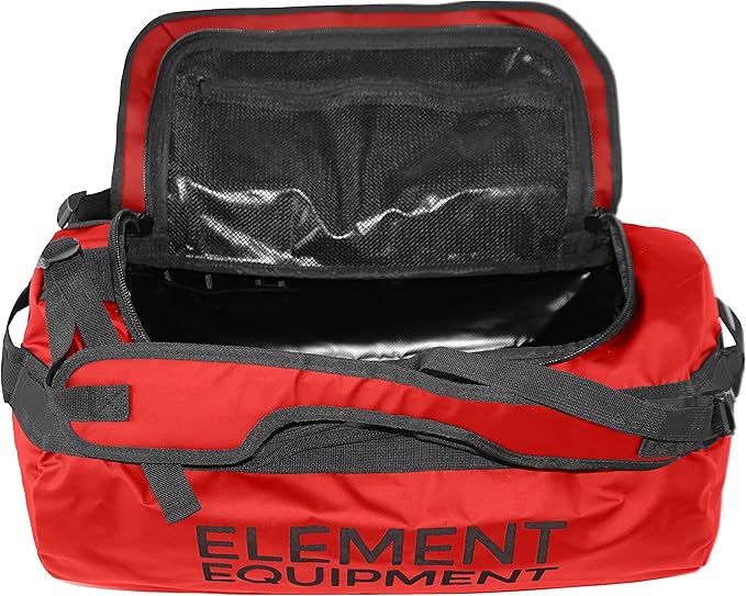 Element Equipment Trailhead Duffel Bag Shoulder Straps Waterproof Red Medium-StrideForce Fitness