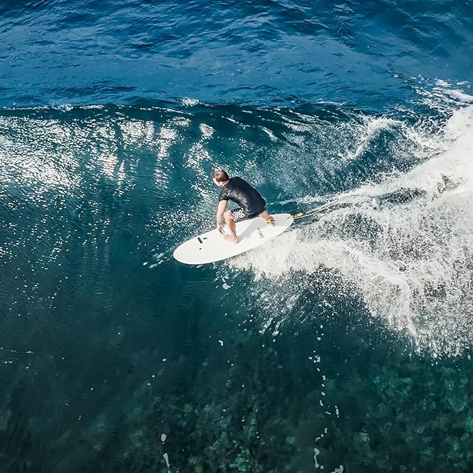 TAHE 7'2" Comet Tough-Tec Surfboard – Durable, Lightweight & Easy to Progress On | Stable, Forgiving Ride for Beginner to Intermediate Surfers | Made in France for Long-Lasting Performance-StrideForce Fitness
