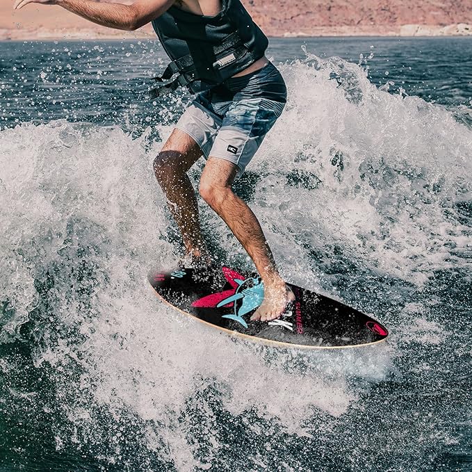 seething 35 Inch Skimboard with High Gloss Coat Wood Skim Board for Beginners,Kids, Teenagers, Adults and All Skimming-StrideForce Fitness