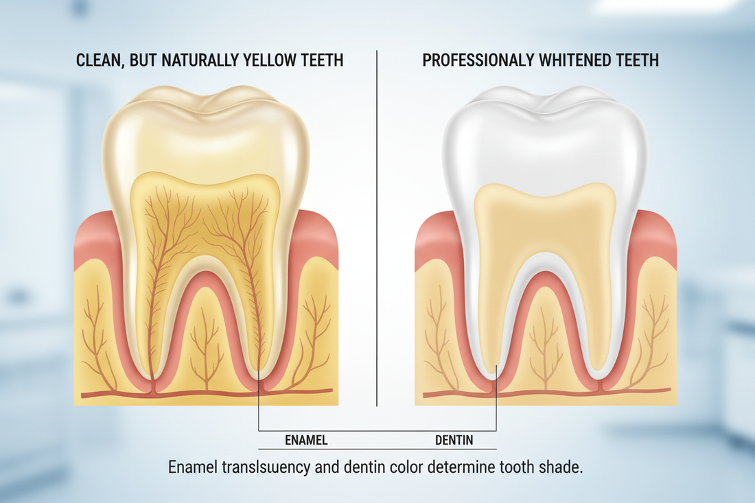Why Your Teeth Look Yellow Even When They're Clean