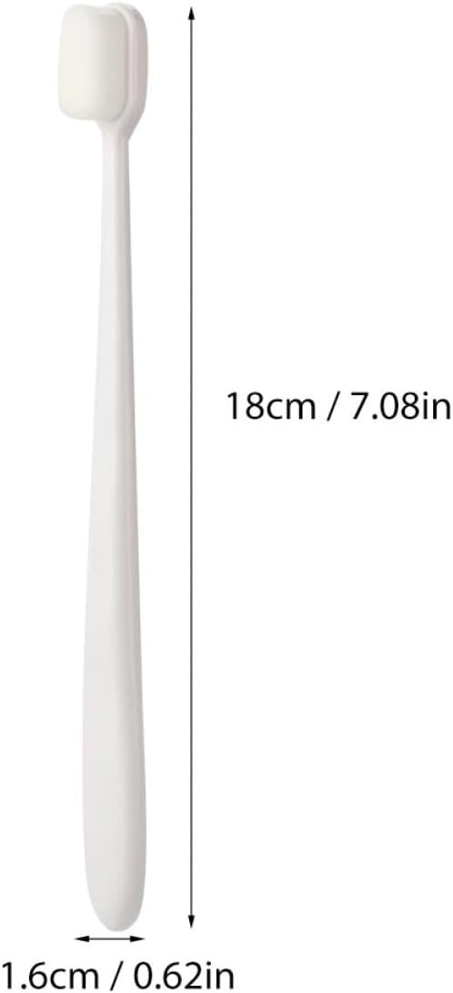 IMIKEYA Soft Micro-Nano Toothbrush 4Pcs Set with Flat Wave Heads, Ultra-Soft Bristles for Sensitive Gums, Household Oral Care Tool for Adults and Maternal Use