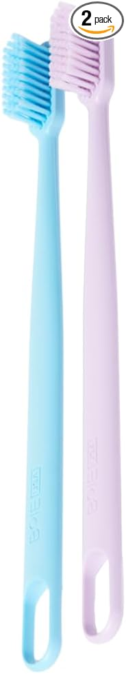 Boie USA Extra Soft Toothbrush Pack of 2 - with 100% Recycled Handles - Gentle on Sensitive Teeth and Gums, Made in The USA, Quality Bristle Soft Tooth Brush, 2-Pack