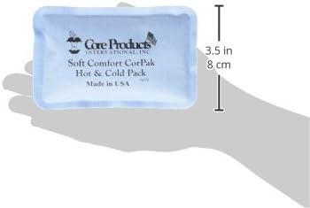 Core Products Soft Comfort CorPak – Reusable Hot & Cold Therapy Pack, Ice Pack for Injuries, No-Frost Compress for Muscle, Back & Joint Pain Relief – 3" x 5", Made in USA-StrideForce Fitness