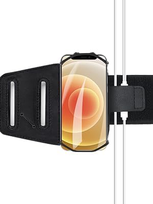 Newpponn Cell Phone Holder Armband - Reflective & Adjustable Wristband Strap Arm Bands Case Compatible with iPhone 16 15 14 13 12 Mini Pro Max Plus Samsung Galaxy Pixel for Workout Exercise Sports-StrideForce Fitness