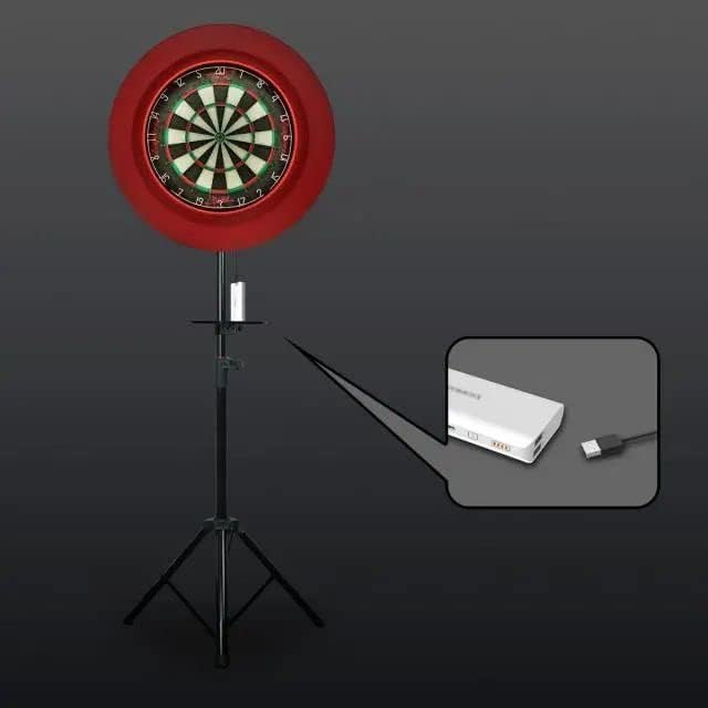 Dartboard Surround with Light Darts Board Surround (Red)-StrideForce Fitness