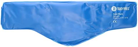 BodyMed Reusable Vinyl Ice Pack for Neck - Professional Grade Cold Therapy for Injuries, Aches, Swelling, Bruises, Sprains - 23 in. Long (Neck Contour)-StrideForce Fitness