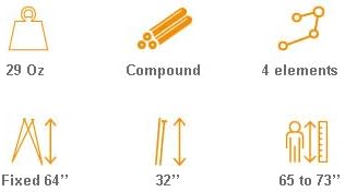 4 Stable Sticks® Essential 4 Points Bipod Shooting Sticks - Lightweight Aluminium, Extrem Stability for Hunting and Shooting, Foldable and transportable-StrideForce Fitness