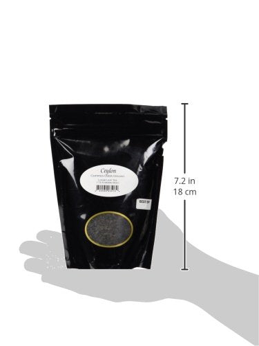 Loose Organic Ceylon Tea pouches - 4oz | Sri Lankan Pekoe Grade Black Tea | Delicate Floral Notes | Loose Leaf Pouch for Brewing | Naturally Bright Cup | Great for Afternoon Serving-StrideForce Fitness